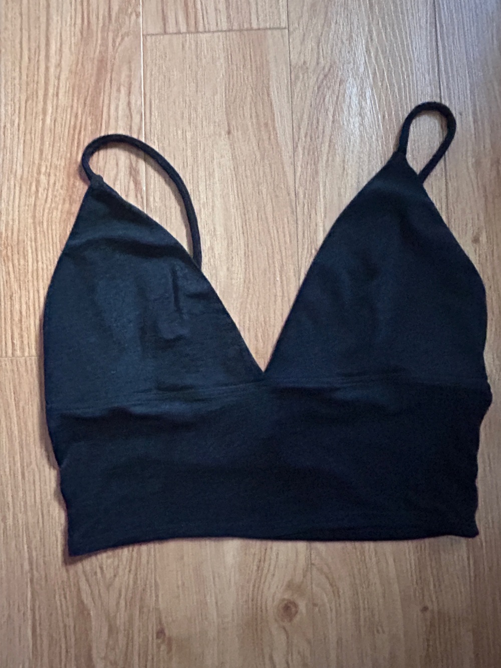 URBAN OUTFITTERS Sparkly semi sheer Black Bralette Tank Top